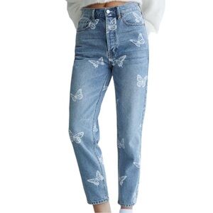 Pacsun Butterfly Ultra High Waisted Slim Fit Jeans